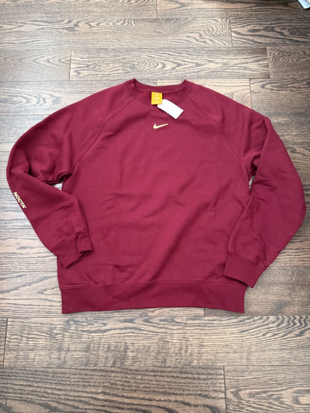 Nike Men’s Maroon NOCTA Crewneck Sweatshirt